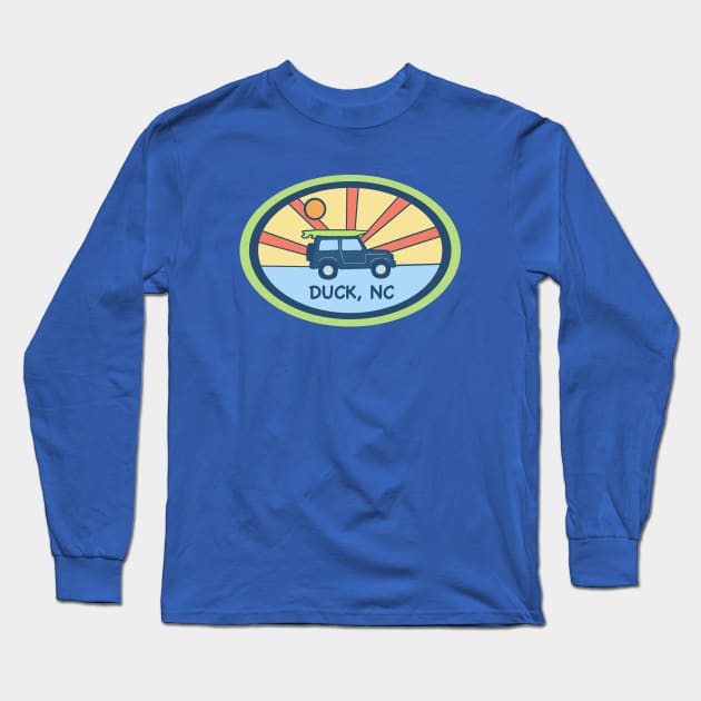 DUCK NC BEACH DAY Long Sleeve T-Shirt by Trent Tides